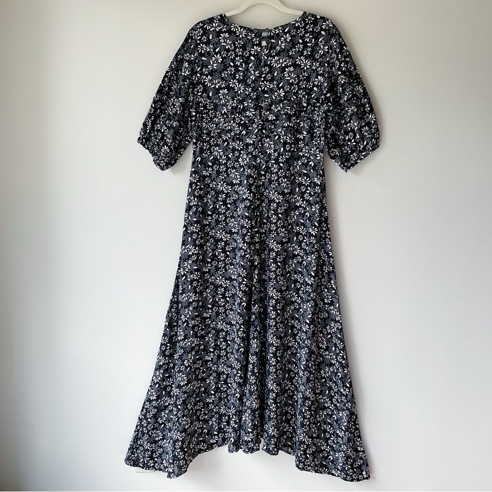 Free People Black Floral Midi Dress - Picture 3 of 10
